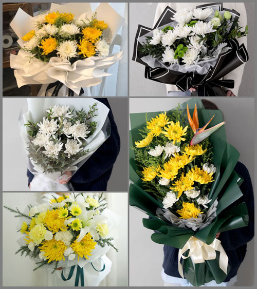 黑龙江黑河嫩江县双山镇白事花束代送